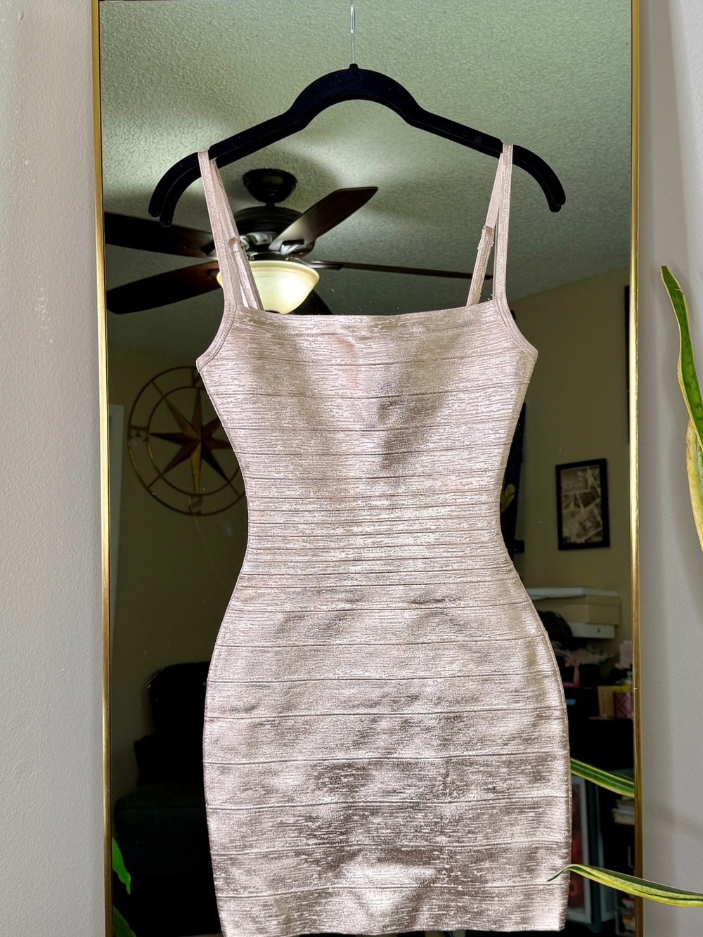 House of CB THE BODY Champagne Bandage Mini Dress - Limited Edition - Picture 8 of 11